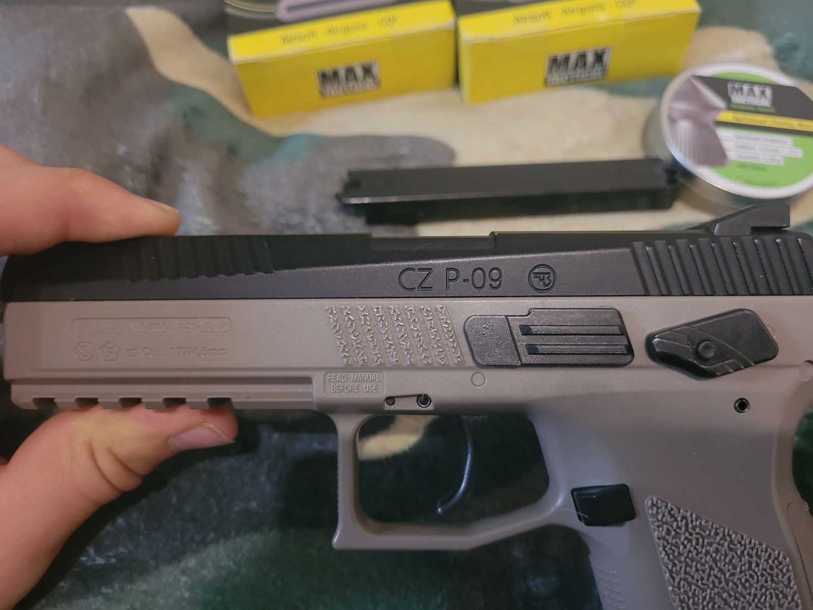 ASG CZ P-09 pistola de aire comprimido set completo (para manitas), imagen 5 de 6