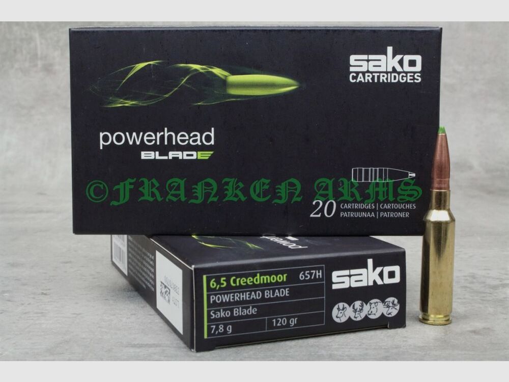 Sako Powerhead Blade 6,5 Creedmoor 120gr. 7,8g 20 piezas