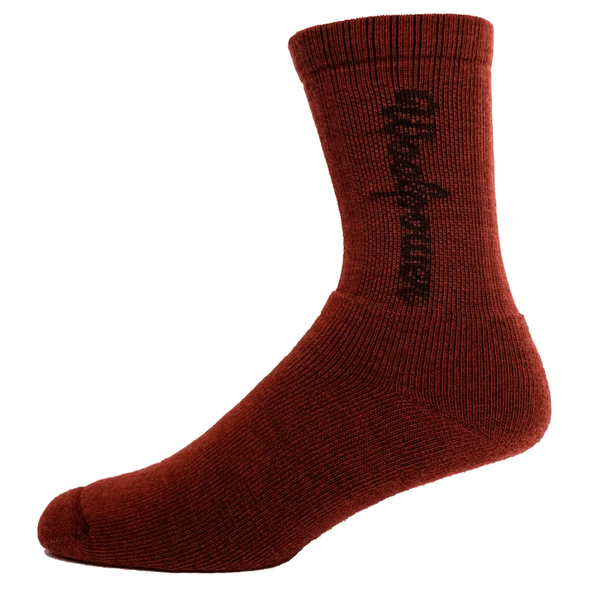 Woolpower Socken 400 Logo (Rust Red)