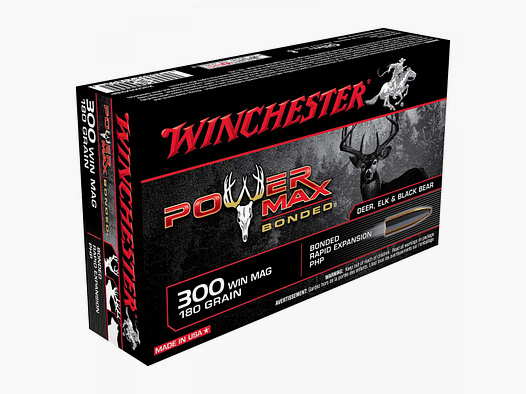 Winchester Power Max Bonded .300 Win. Mag. 180GR Bonded Rapid Expansion PHP 20 patronen