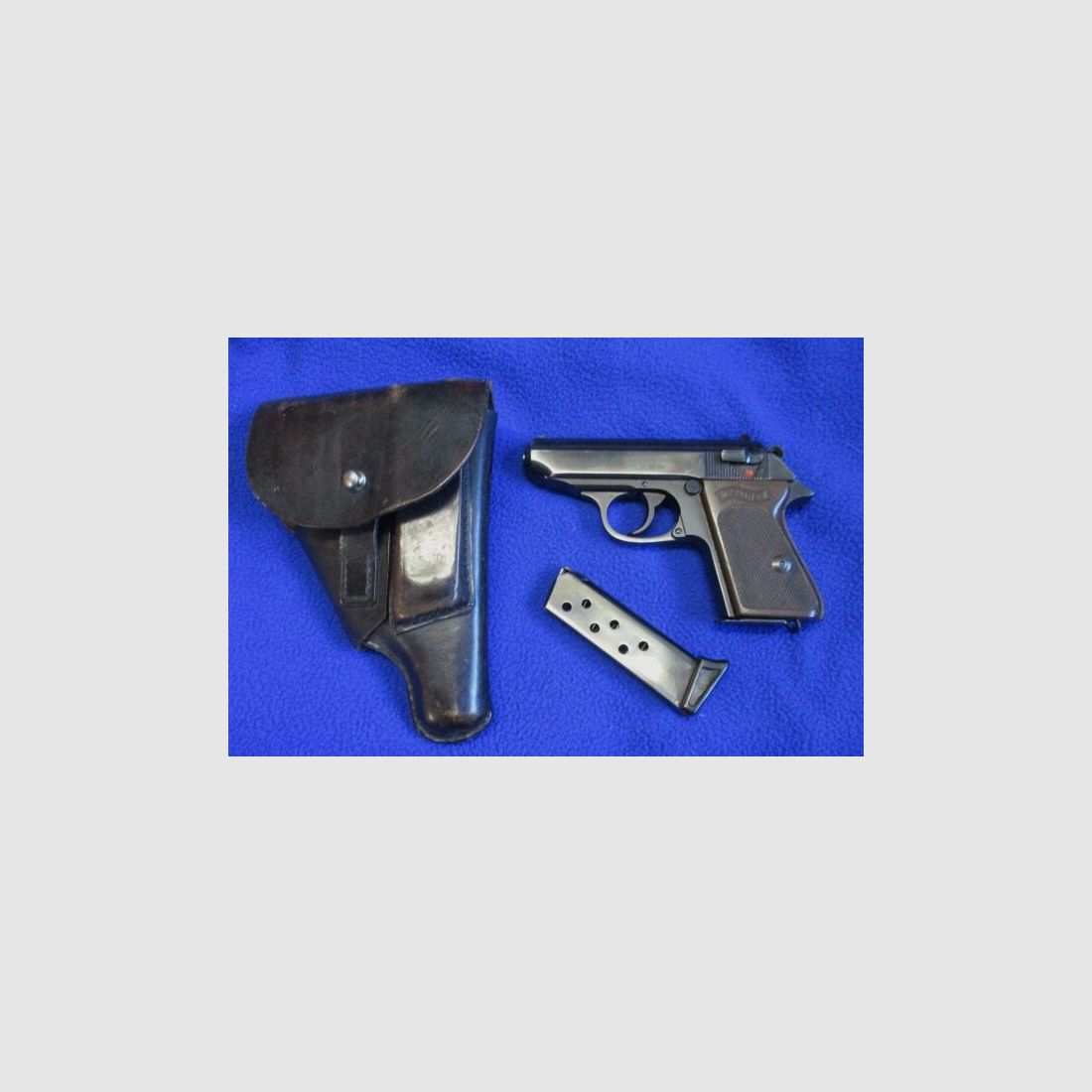 Walther PPK pistol Ulm 7.62mm Browning with case and spare magazine PPK
