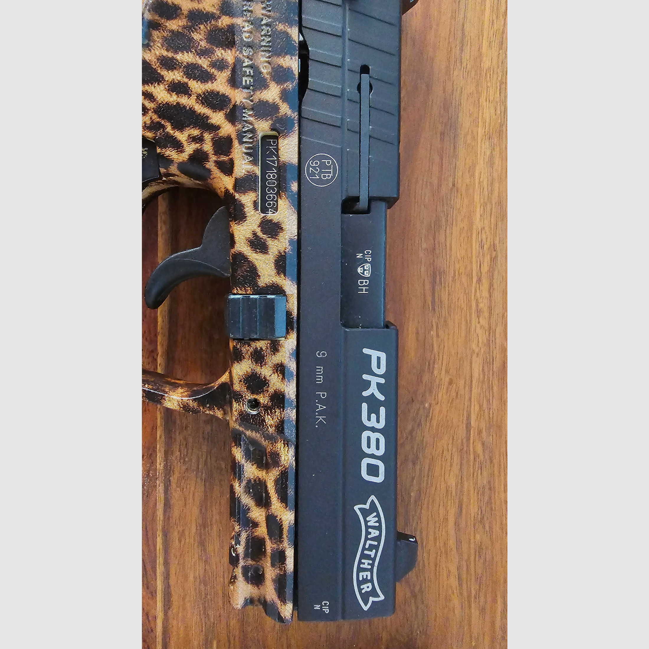 Schreckschuss Pistole WALTHER PK380 Cheetah, fast neu