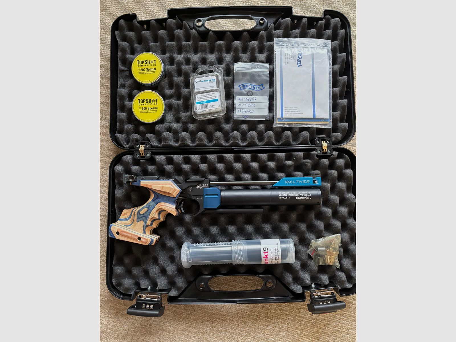 Walther LP 300 Luftpistole (Luft entweicht am Druckminderer)