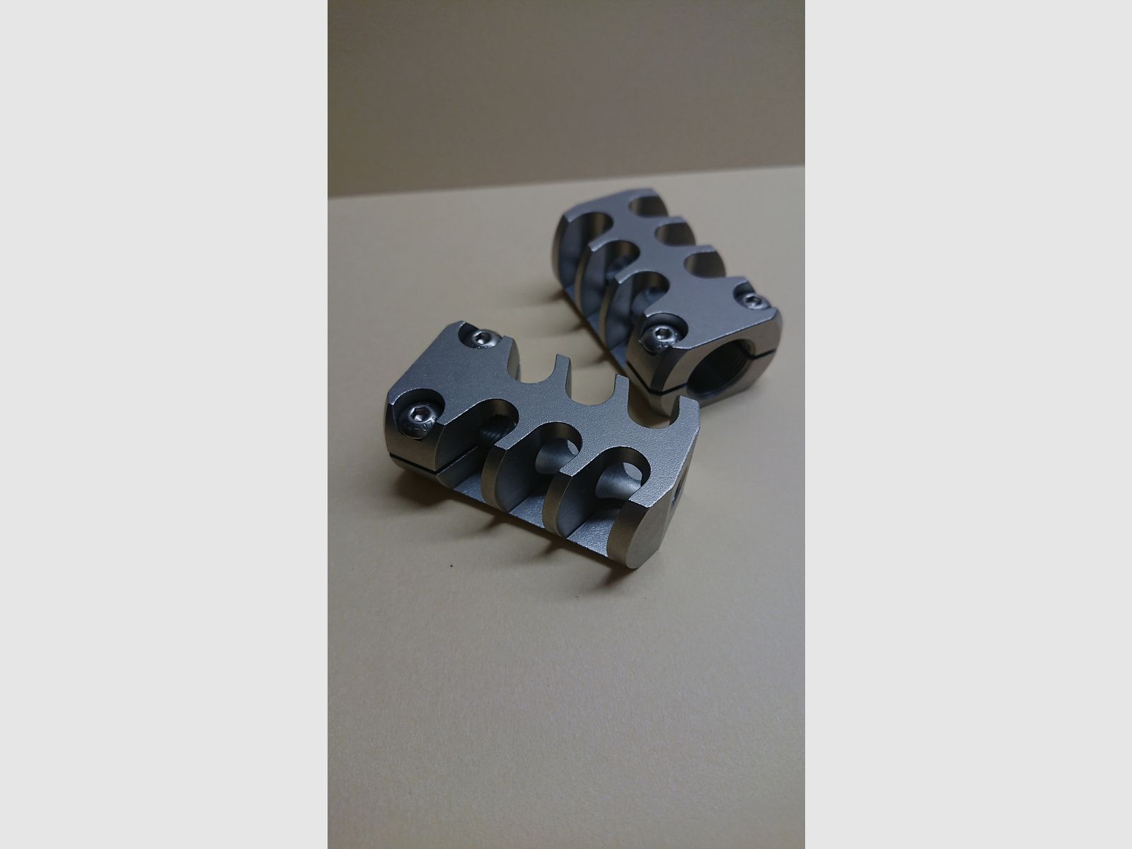 Mündingsrem, compensator M18X1 tot kaliber 8,5 mm geen Ebiarms, Roedale, ASH, Gunwerks.