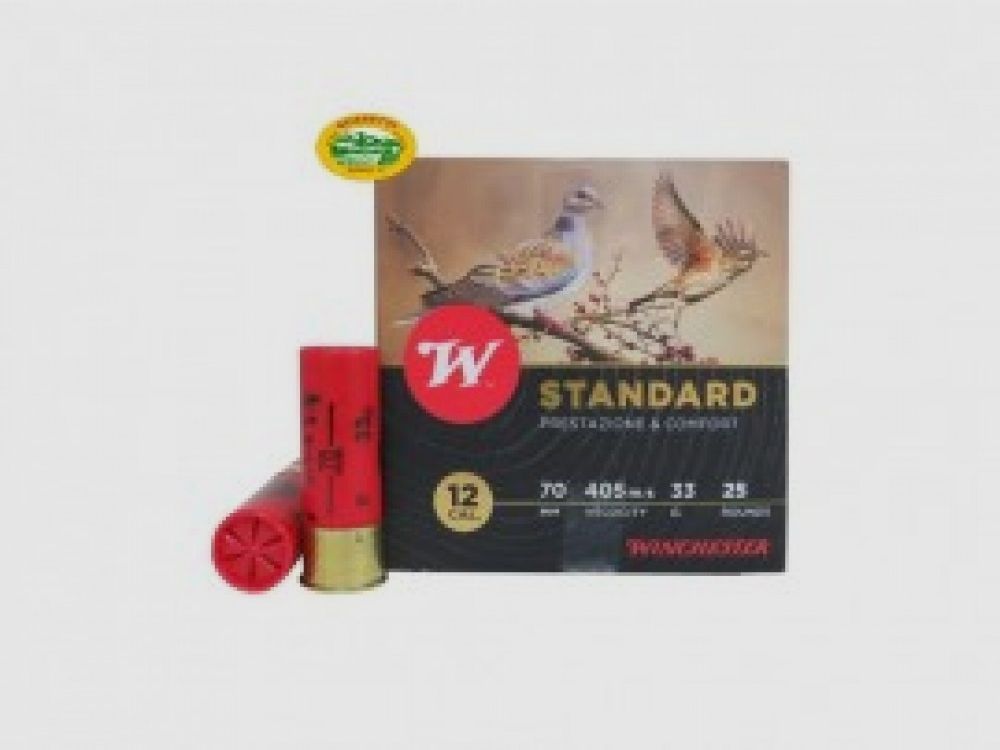 WINCHESTER Patronen STANDARD Kal.12 gr.33 pb10