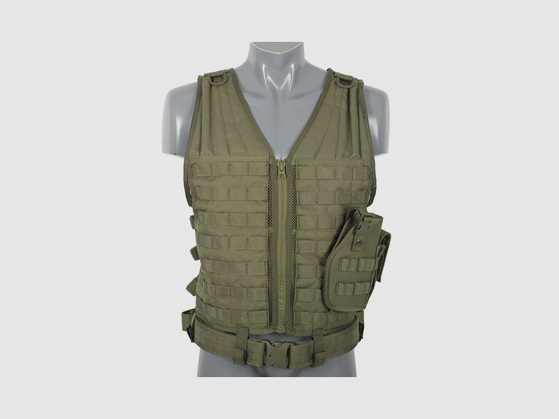 Lightweight MOLLE Tactical Vest - Olive [8FIELDS]
