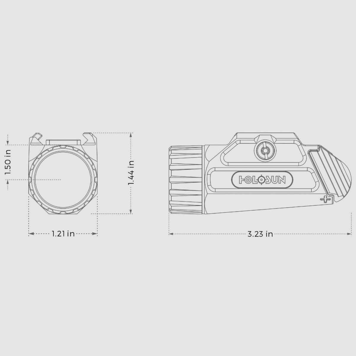 Holosun – Lampe pour pistolet P.ID – 1000 lumens, image 9 sur 10
