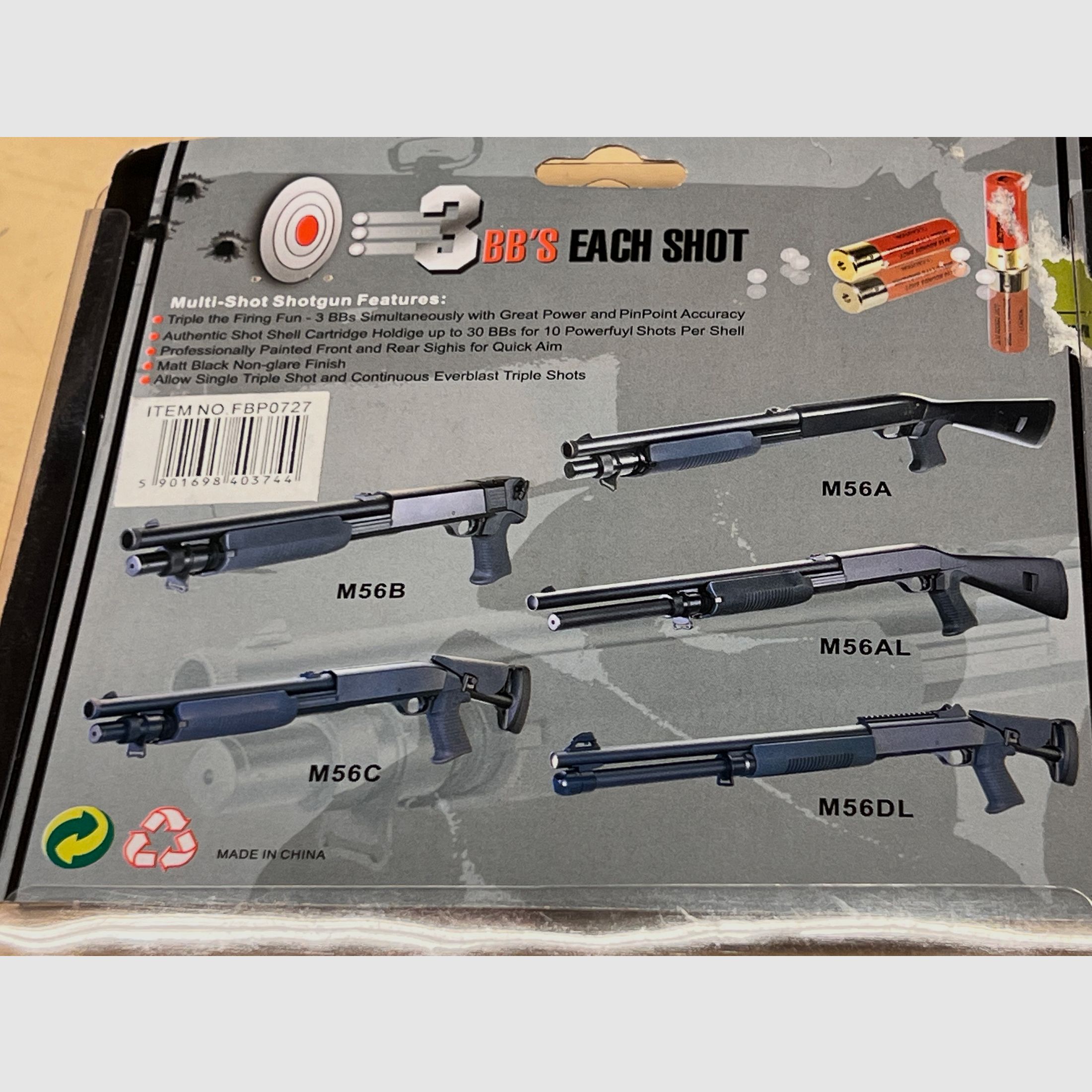 Airsoft M56 cartridges 6 pieces