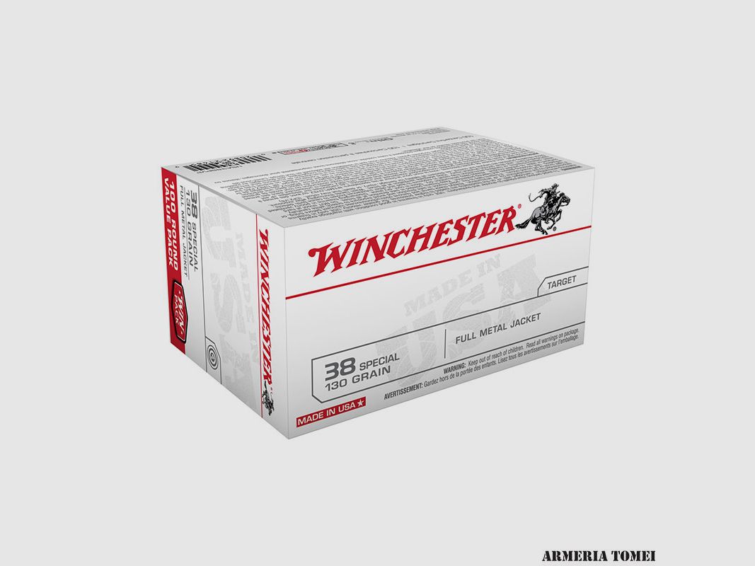 WINCHESTER – 38 SPECIAL 130GR VOLLMETALLHÜLSE, Bild 1 von 2