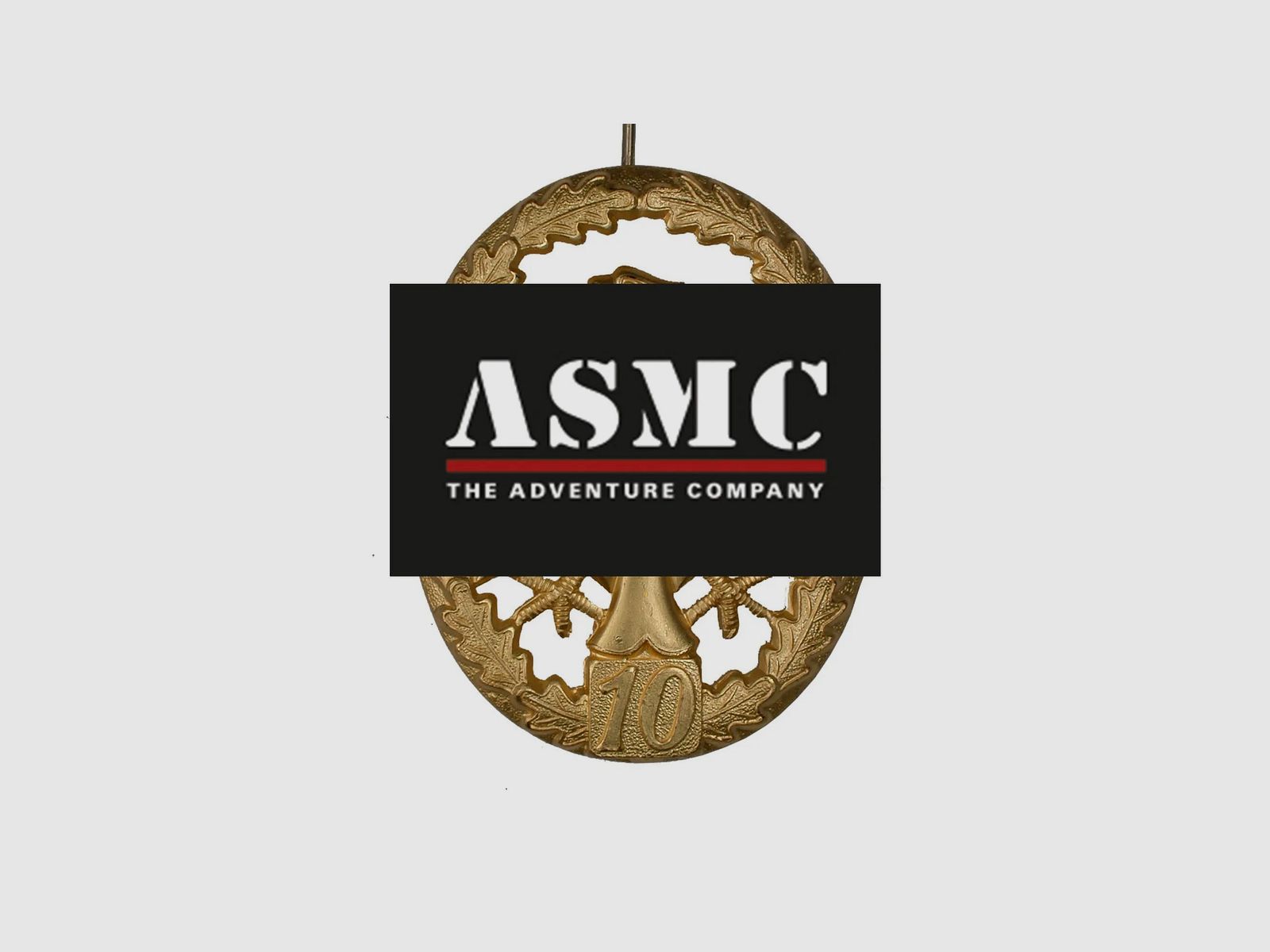 Unbekannt Leistungsabzeichen Metall gold Zahl 10