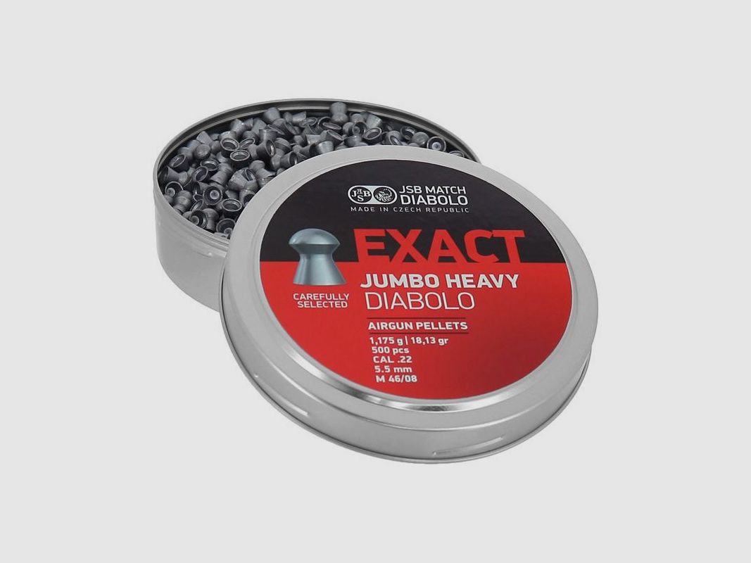 Plombs JSB Exact Jumbo Heavy 5.5 mm par 500, image 1 sur 2