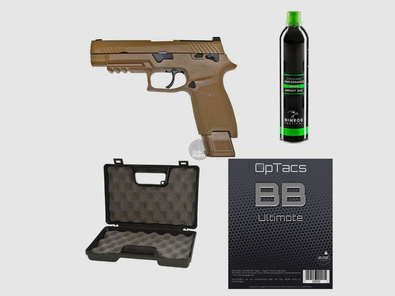 SET !!! Airsoft - Pistol - Sig Sauer ProForce P320-M17 GBB - from 18, over 0.5 Joule