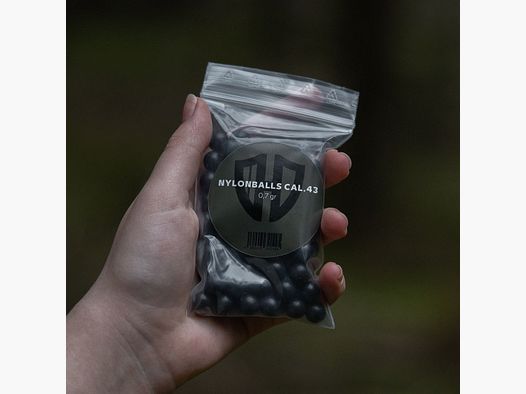 100 x Nylonballs Cal.43 | Walther PPQ TPM1 | Hartkunststoff 0,8Gr. | HomeDefence