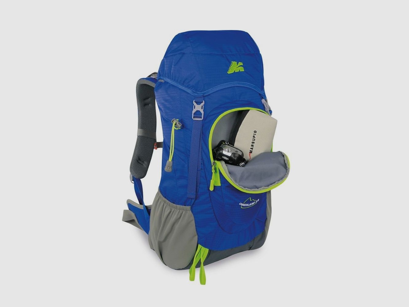 OBERLAND 35 – Sac à dos de trekking Marsupio bleu-royal, image 3 sur 6