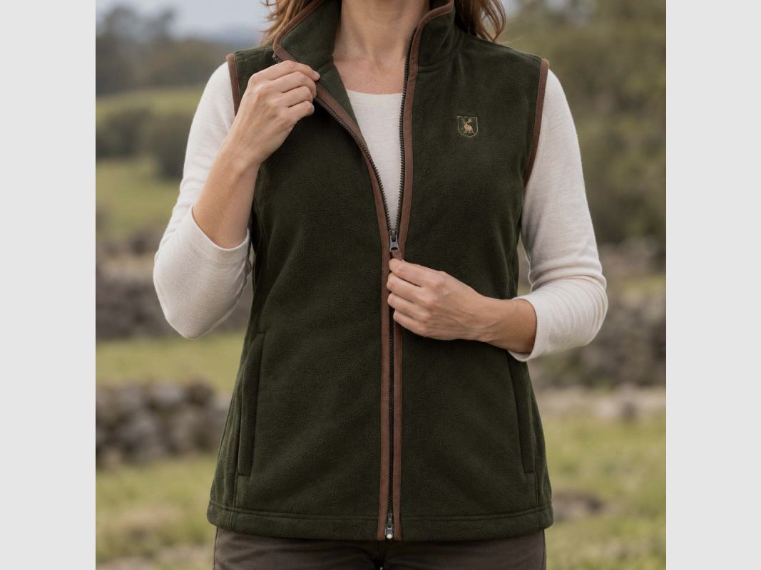 Fleeceweste Damen Deerhunter Cumbria grün 360 g/m², Bild 5 von 10