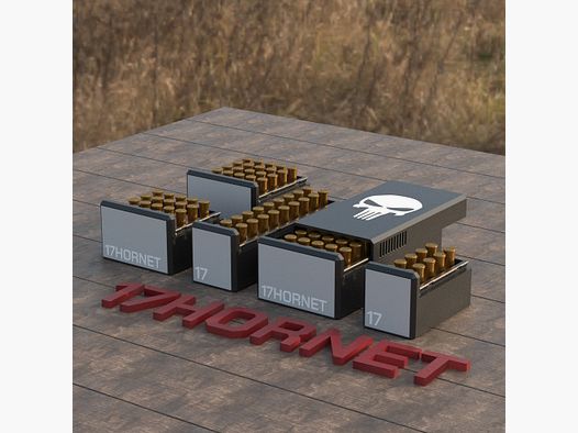 Filamelt Munitionsbox / Ammo Box .17 Hornet – Patronenbox ‘Schiebedeckel’ – 10 / 20 / 25 / 50 Runden