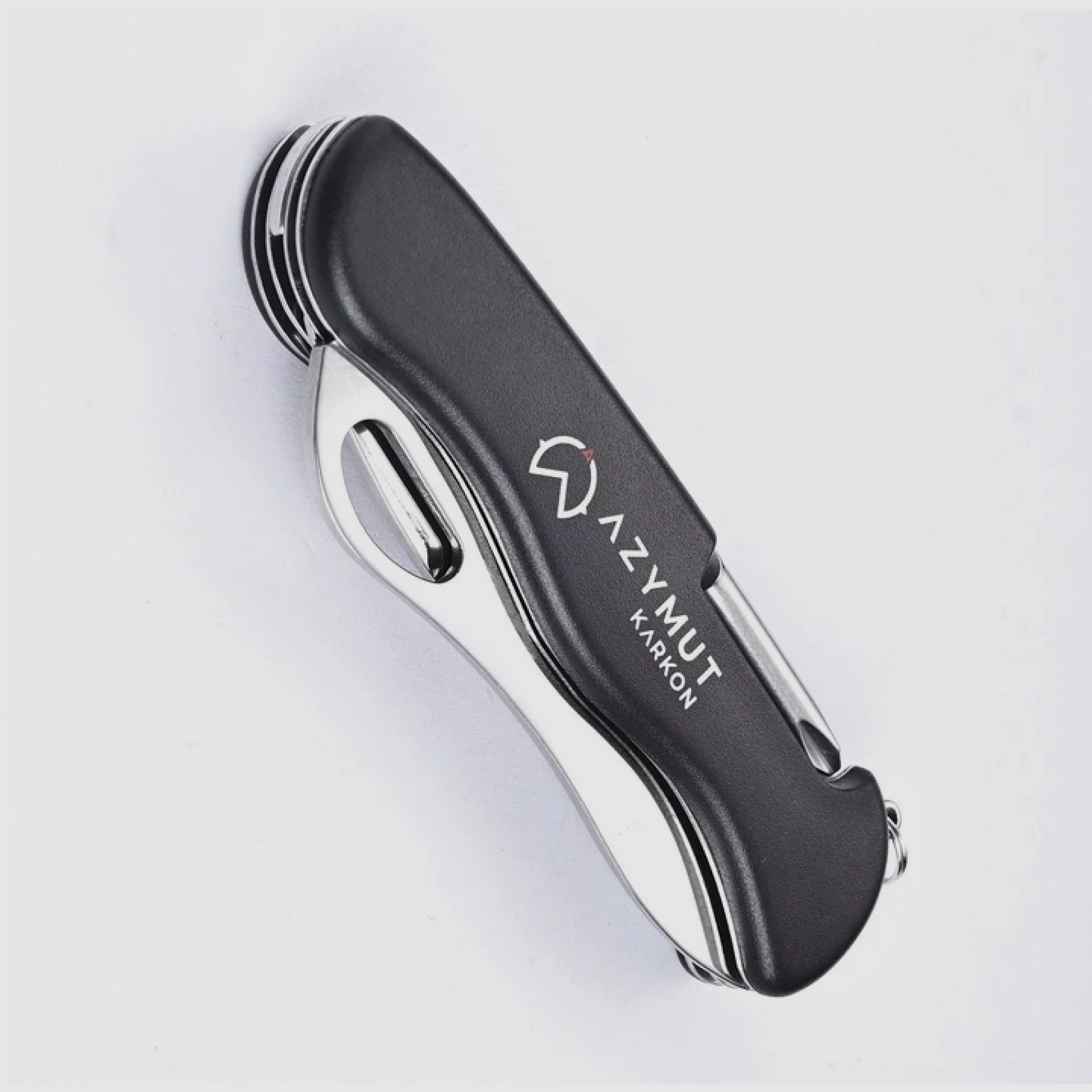 Taschenmesser AZYMUT Karkon – 9 Werkzeuge + Etui, 113 mm, schwarz (HK20018), Bild 3 von 10