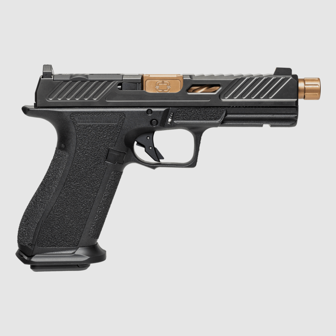 Shadow Systems Pistole DR920 Elite OR, 9mmLuger, 5" Lauf geflutet Bronze (Gewinde), 17+1