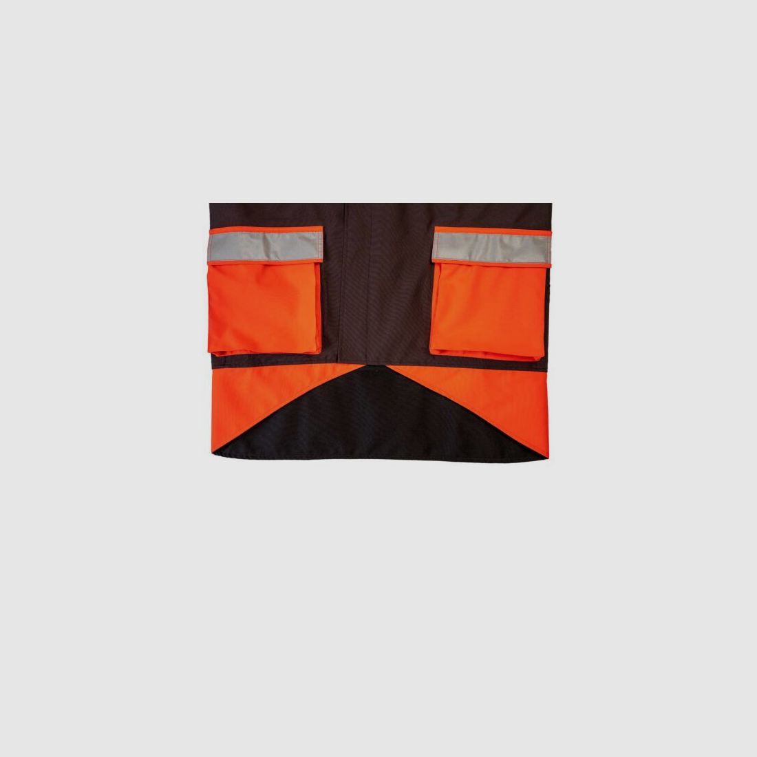 Kruedener Hundeführer-/ Durchgehjacke warnrot/braun