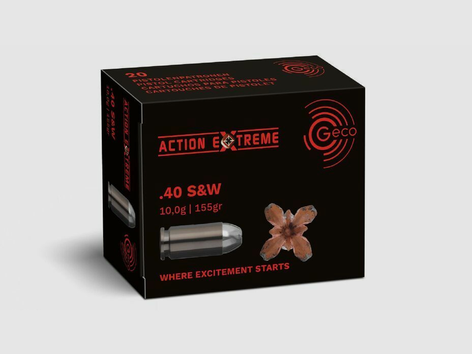 Geco ActionExtreme 10.0g/155grs à20 .40S&W