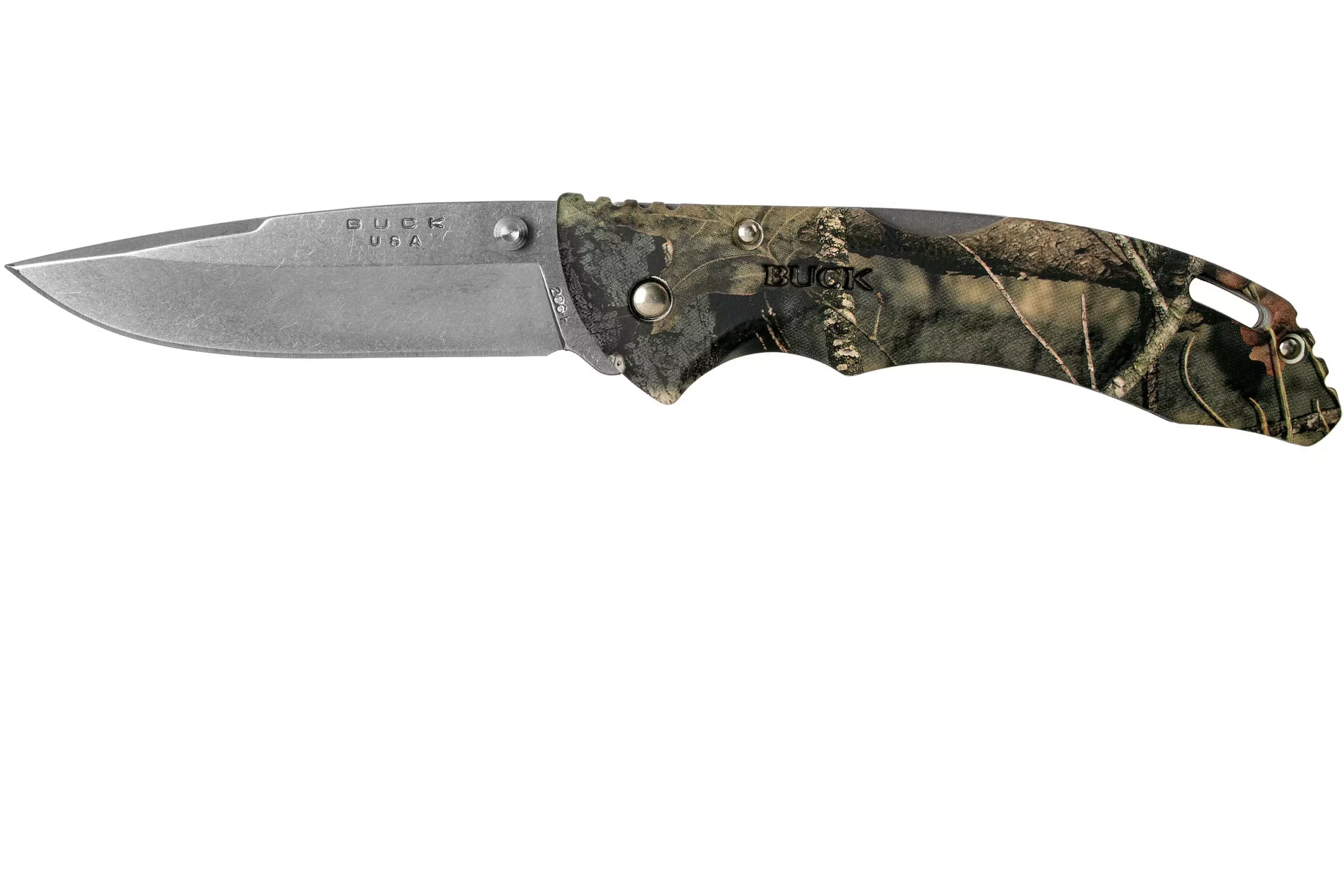 Buck USA Bantam BHW 286CMS24, Beak Up, Country MossyOak zakmes