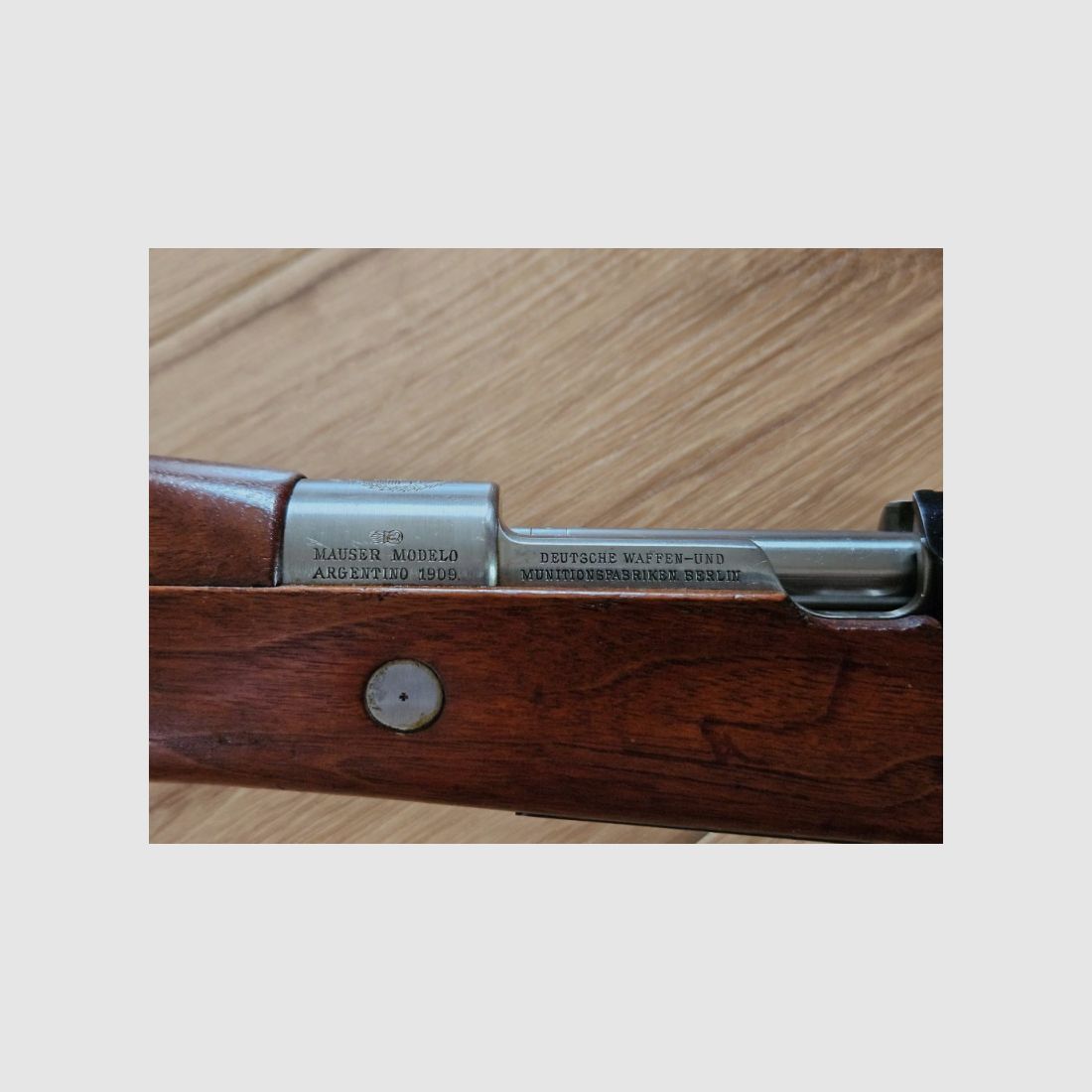 Argentinien-Mauser Mod. 1909 DWM Kal. 7,65x53 Arg. nummerngleich und nahezu neuwertig