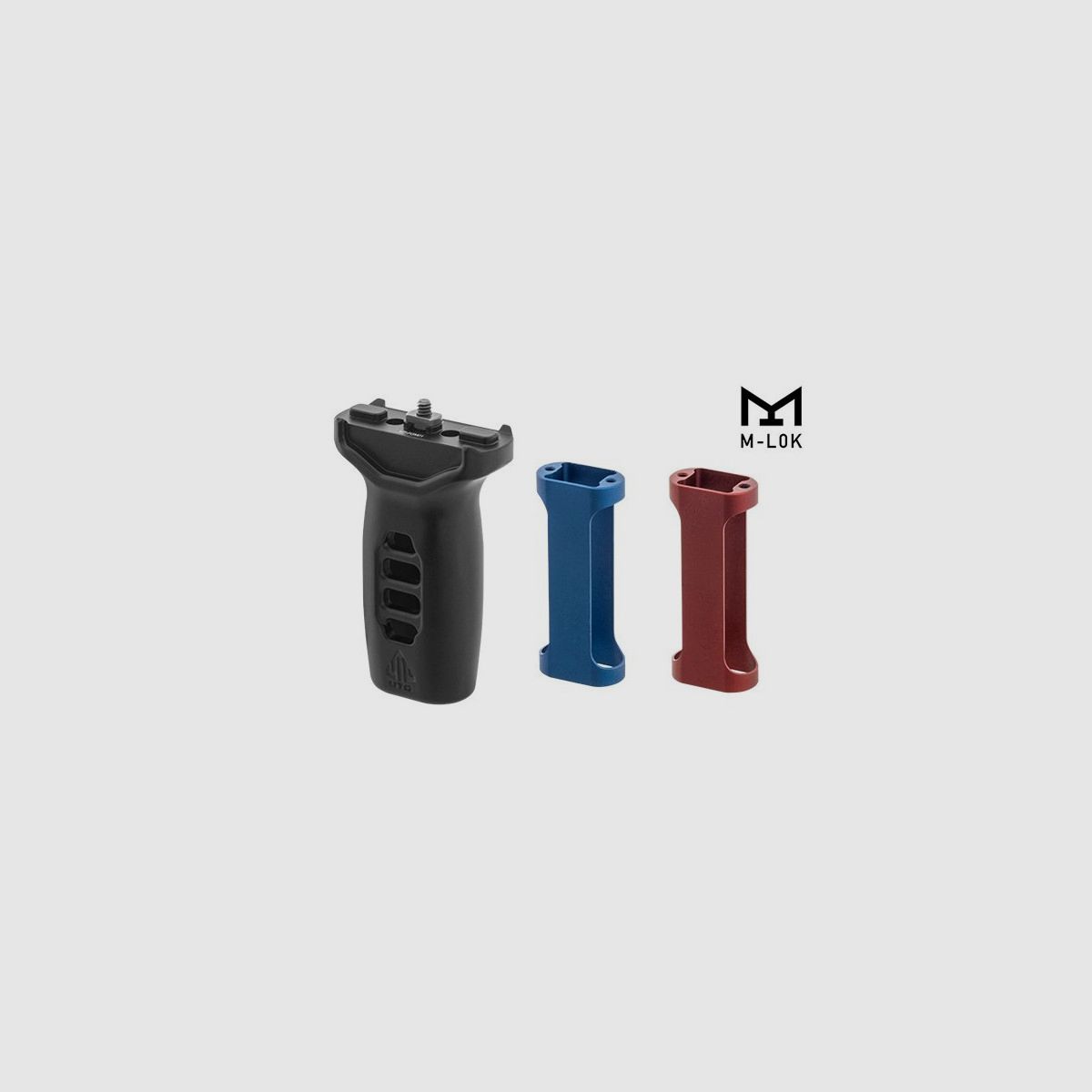 Super slim M-LOK Grip with red and blue inserts - UTG UTG, image 1 of 5