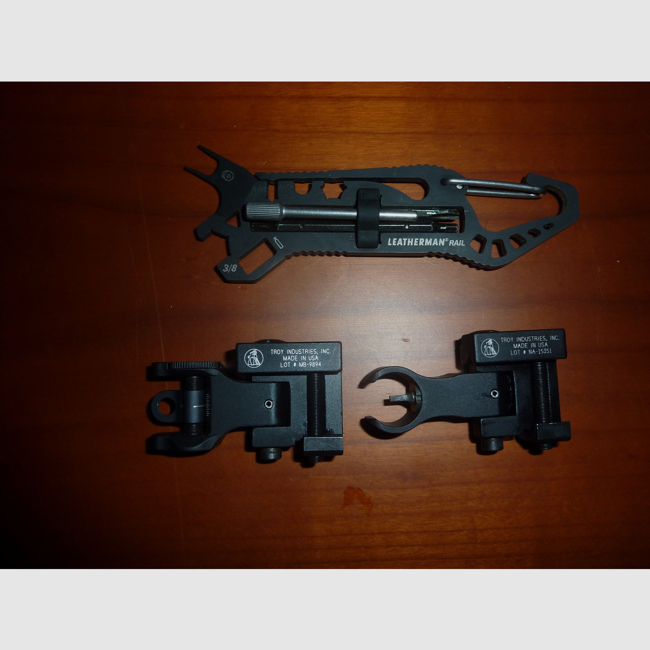 Ensemble de viseurs de bataille rabattables Troy Industries AR 15