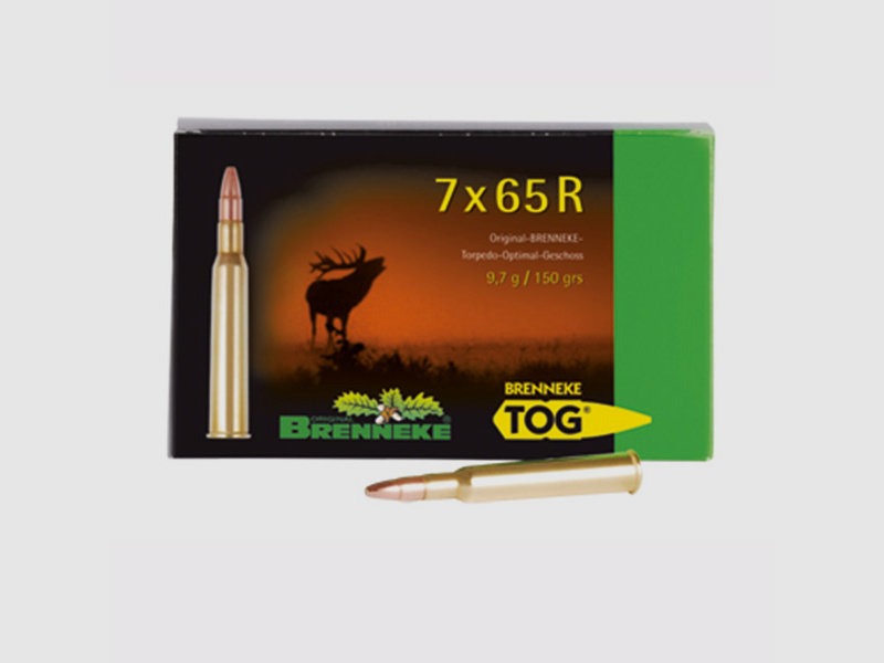Brenneke 7x65 R 150GR TOG 20 patronen