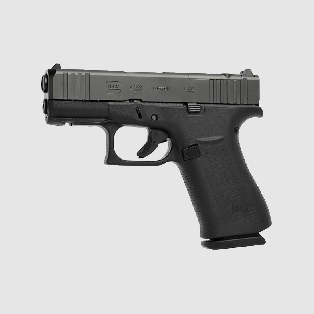 Glock 43X Black R/MOS/FS