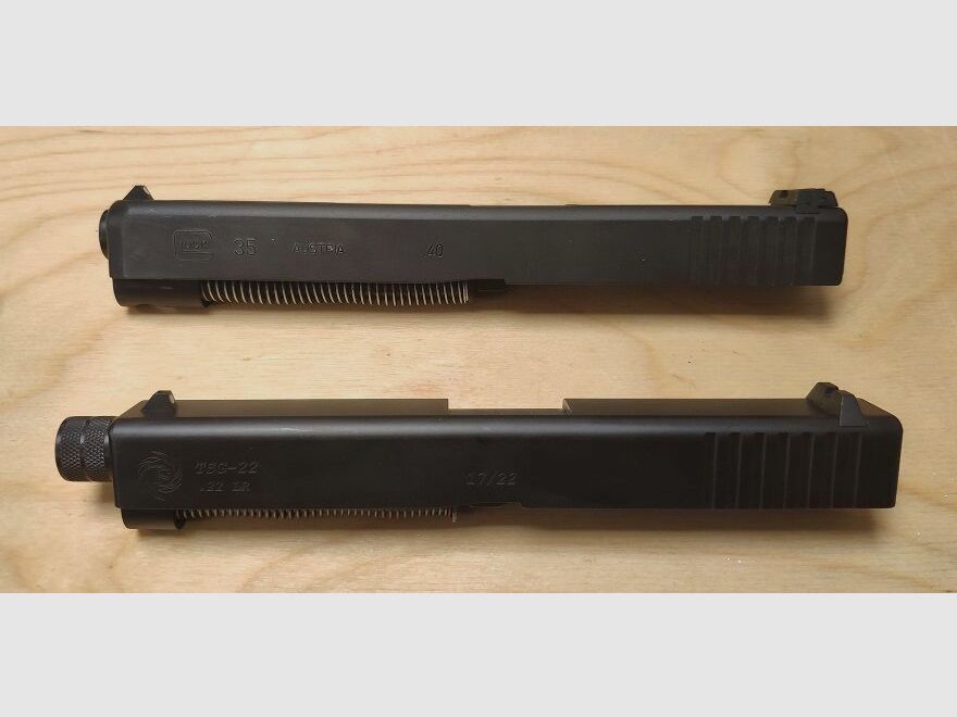 Glock	 35 .40 S&W Pistole + TSG-22 Wechselsystem .22lr