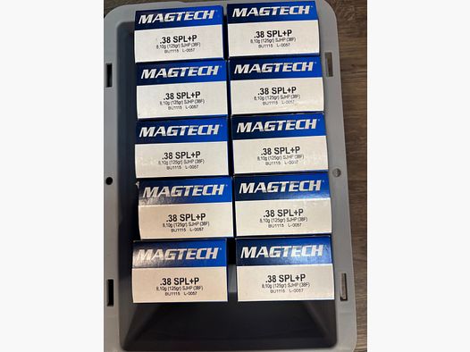 500 Stk. Magtech Hülsen .38 Spec. Los Nr. L-0057