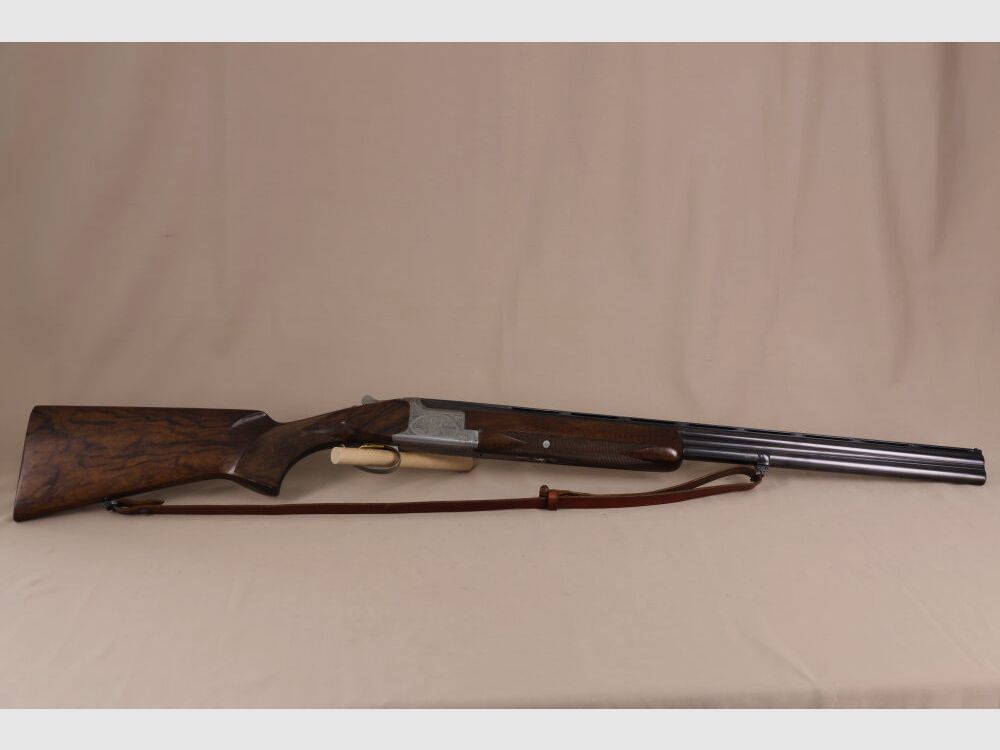 FN B25 Bockdoppelflinte // Gravur // Maserholz // Goldf. Abzug