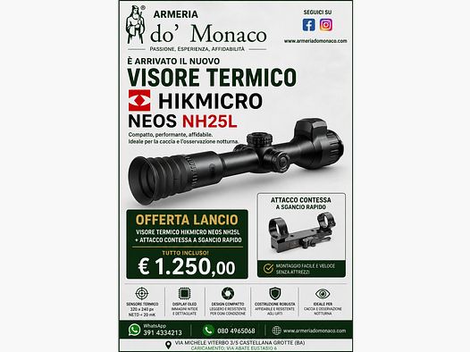 Thermal optic Hikmicro Neos NH25L - 320 × 240