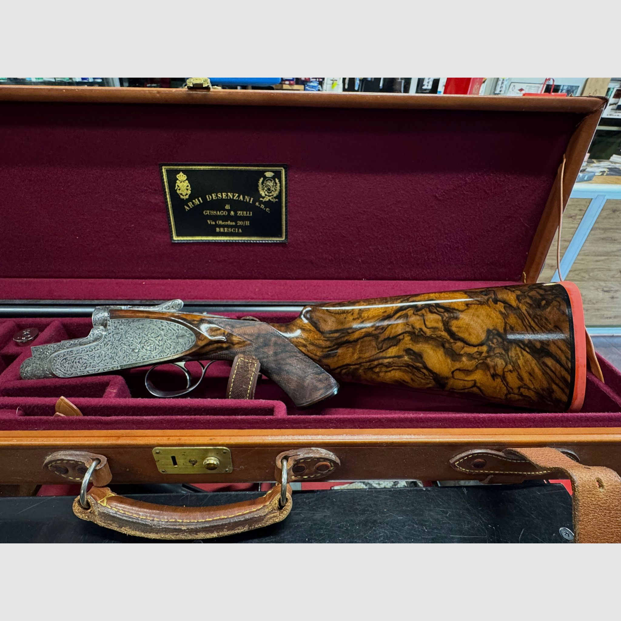 Bockdoppelflinte Extralusso type Boss kaliber 12 merk DESENZANI ARMI DI LUSSO, afbeelding 5 van 18