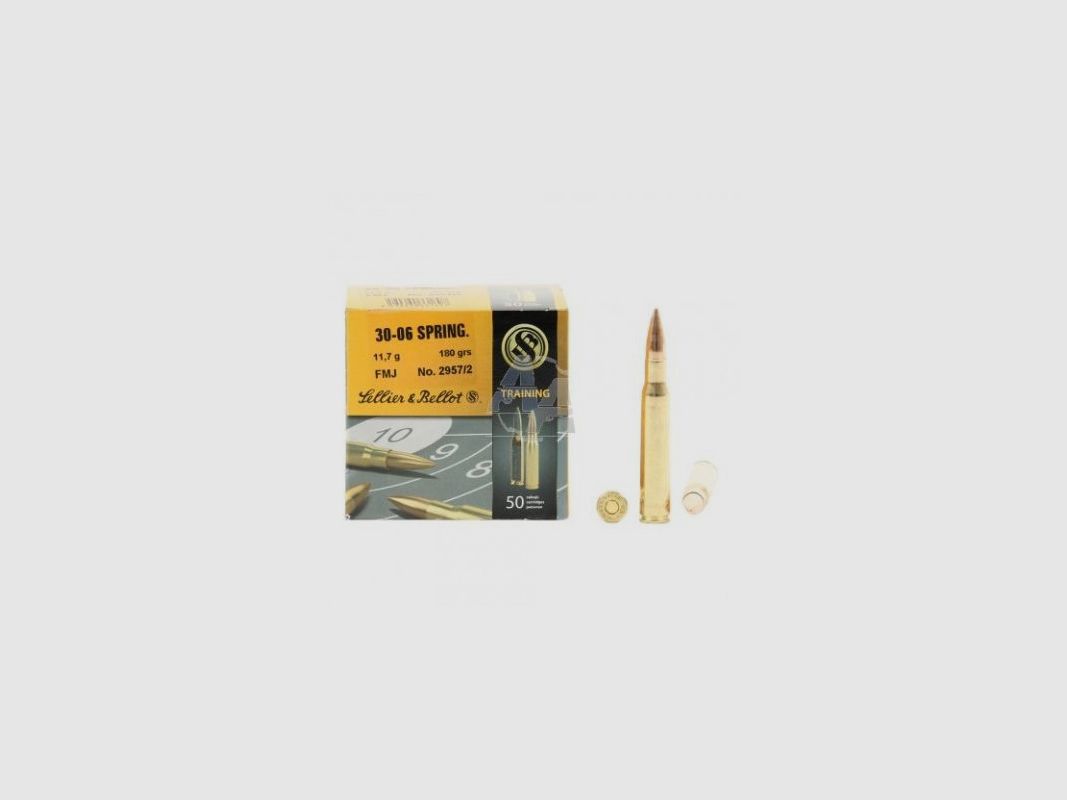 S&B CARICHE CAL 30-06 GR 180 FMJ, immagine 2 di 2