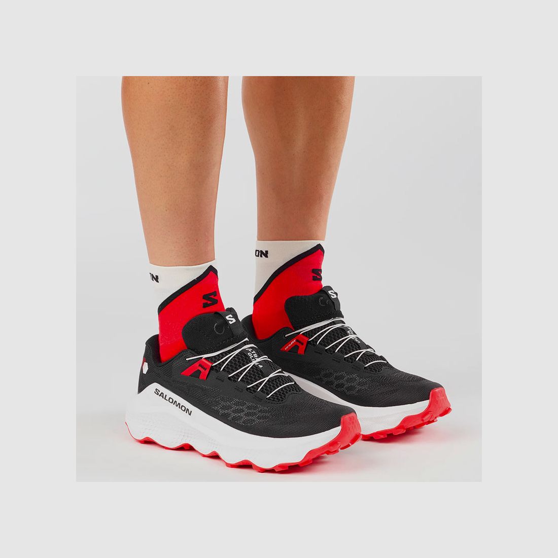 SALOMON – HOMME – ULTRA GLIDE 4 Noir / Blanc / Rouge Feu, image 4 sur 7
