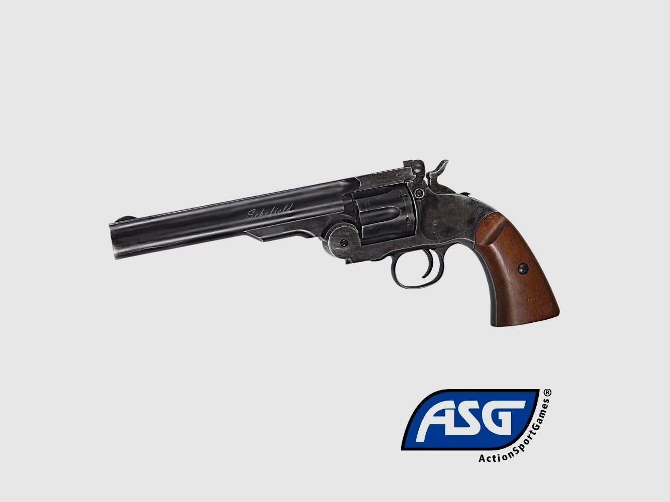 Revolver Schofield 6″ Nero Full Metal – 4,5 mm Co2 Pallini