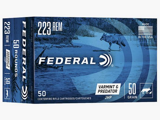 Federal Ammunition Varmit & Predator JHP 50 grs - 50 Stk
