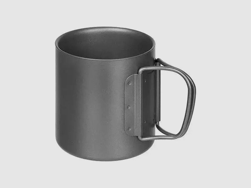 Fox Outdoor Fox Outdoor Tasse mit Klappgriffen Titan doppelwanding 0.3 L
