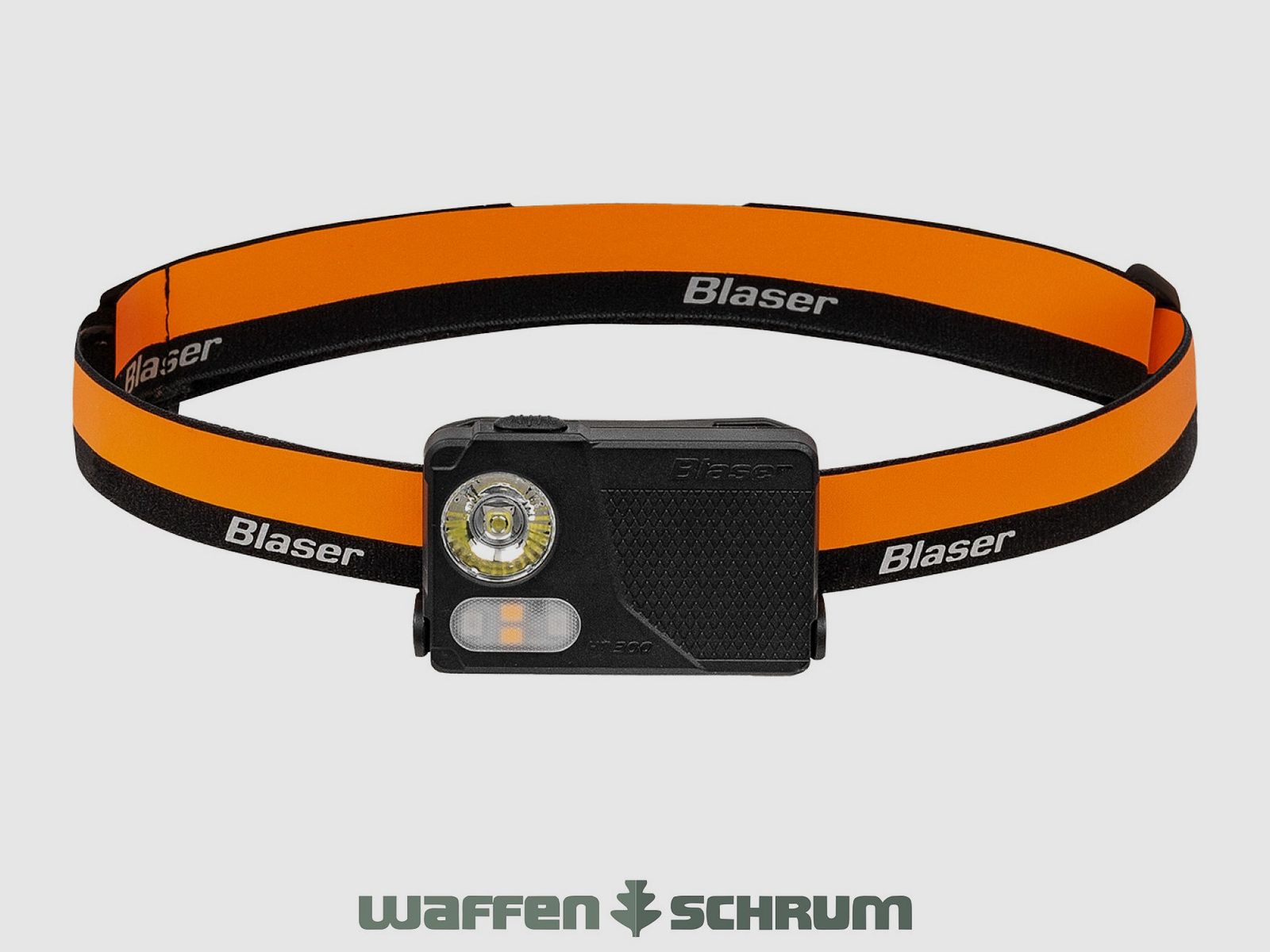 Lampada frontale Blaser HT 300 nera; Alluminio 300 lumen
