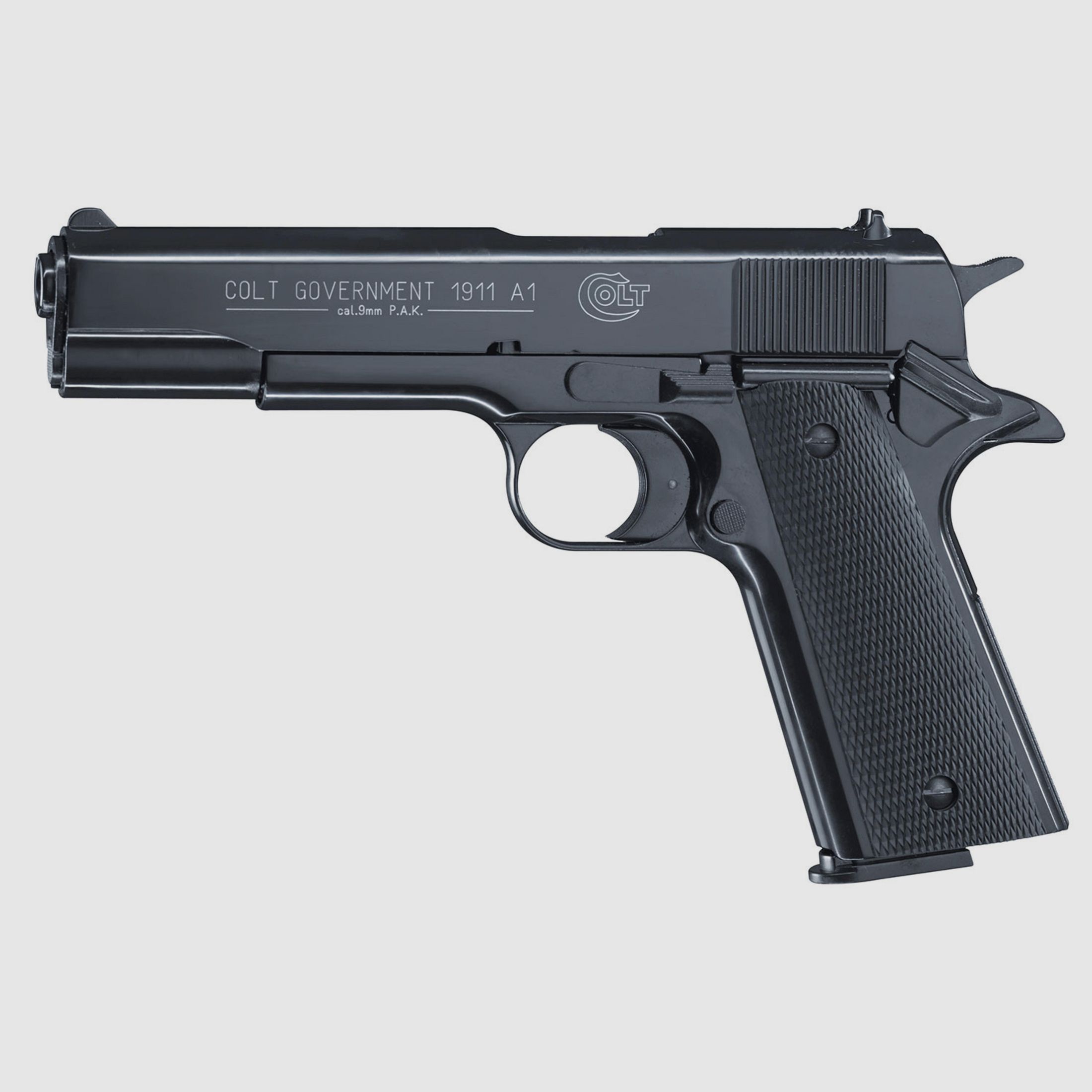 Umarex 317.02.30 Colt Government 1911 A1 BLK 9 mm P.A.K. Pyro