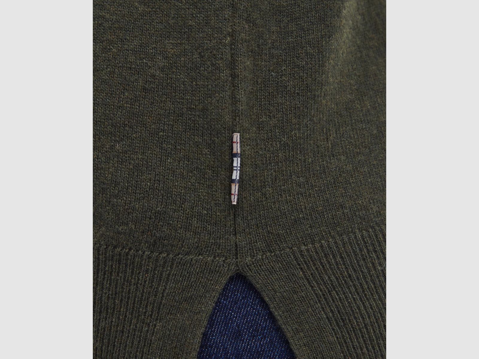 BARBOUR Round Neck Sweater Pendle Olive