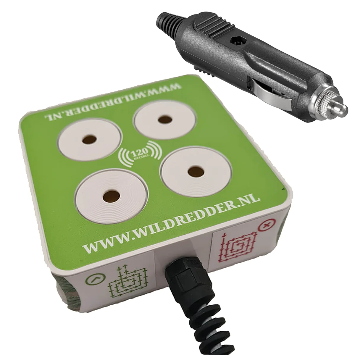 Akustischer Wildretter 12 V (Zigarettenanzünder)
