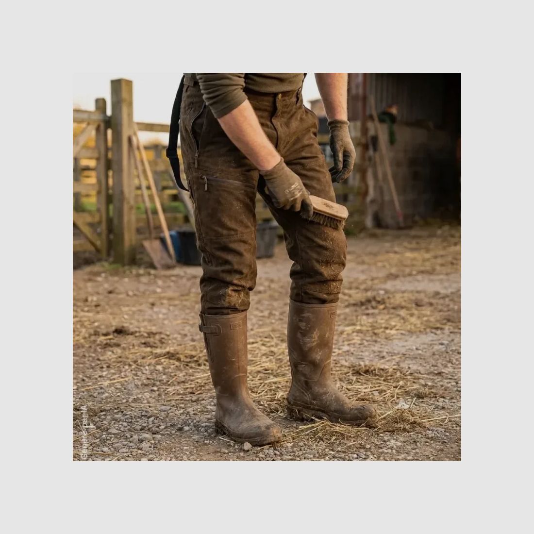 Treeland WarmHunt Jagdhose warm und wasserdicht grün, Bild 3 von 4
