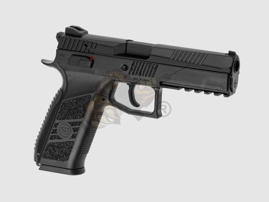 CZ P-09 Metall Slide Airsoft Pistole GBB, incl. Case, Schwarz -F-