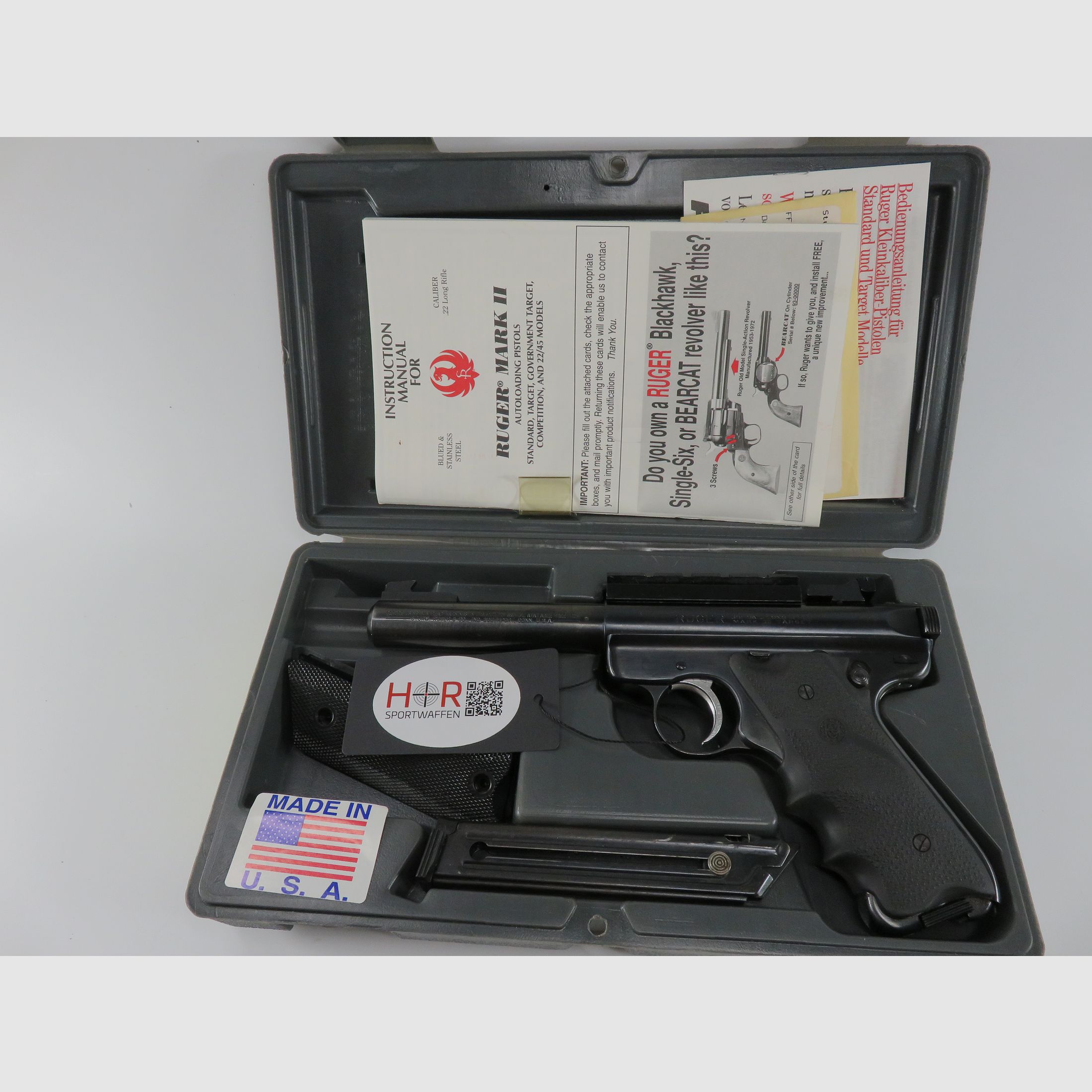 Ruger MARK II Target | Cal. .22 lr | Picatinny rail = Optics Ready!