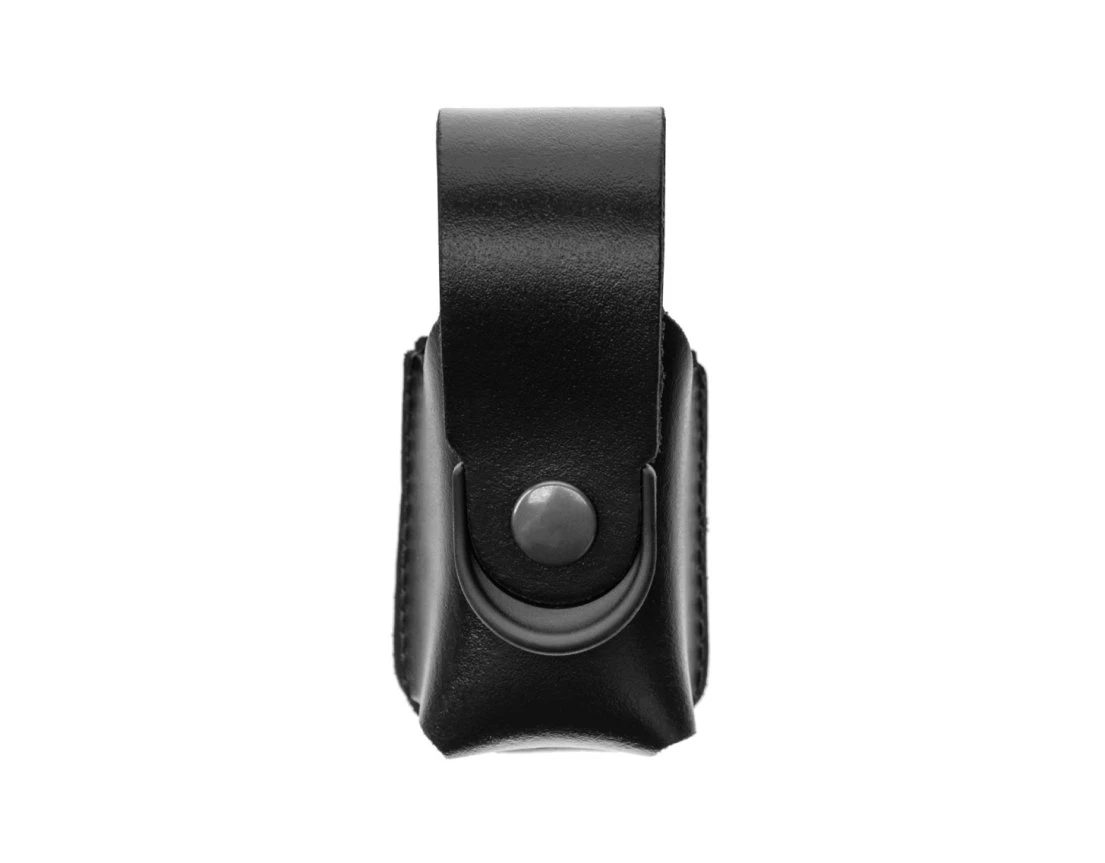 Kleine schwarze Premium-Leder-Gaspistolenholsterhülle