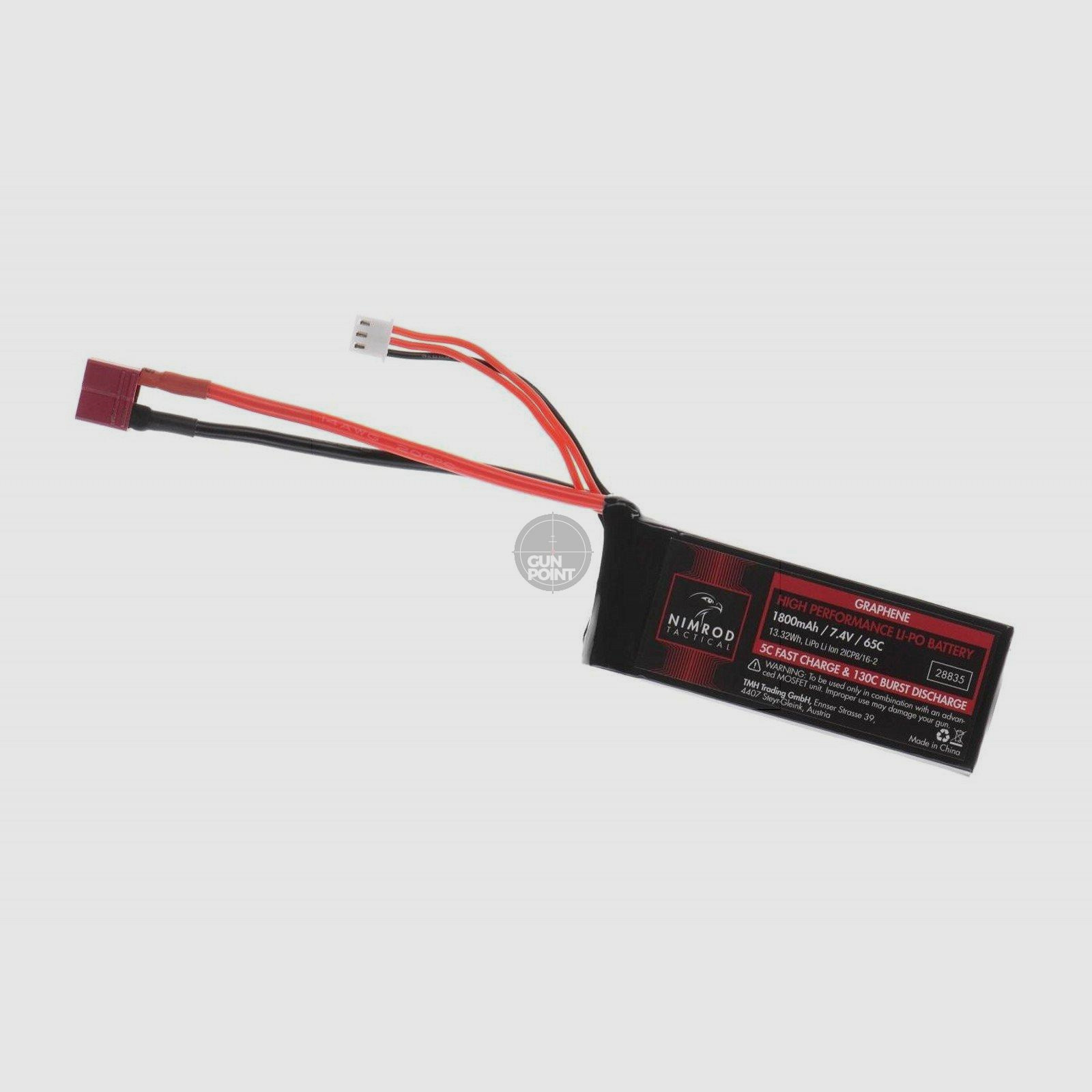 Nimrod Lipo 7.4V 1800mAh 65C Graphène Mini Type T-Plug
