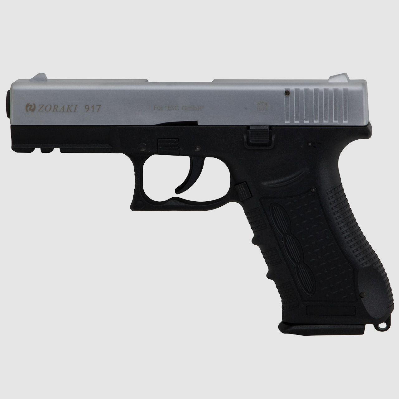 Schreckschuss Pistole Zoraki 917 Chrom matt chrom schwarz PTB 1073 Kaliber 9 mm P.A.K. (P18)